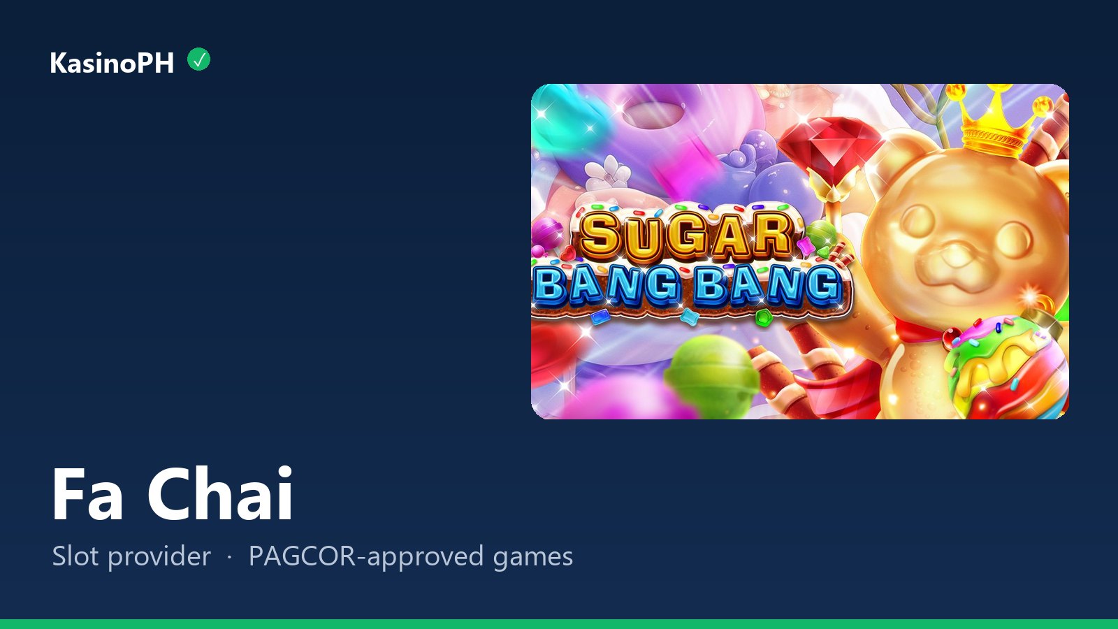 Fa Chai provider guide with Sugar Bang Bang art